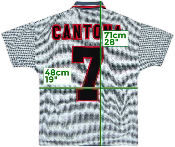 1995-96 Manchester United Away Shirt Cantona #7 - 9/10 - (Y)