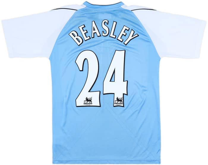 2006-07 Manchester City Home Shirt Beasley #24 - 8/10 - (M)