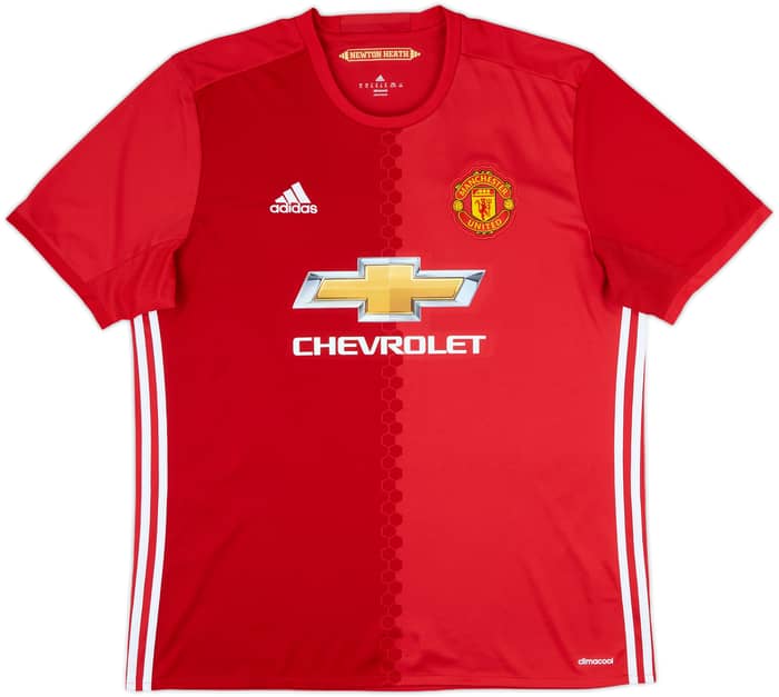 2016-17 Manchester United Home Shirt Carrick #16 - 9/10 - (XL)