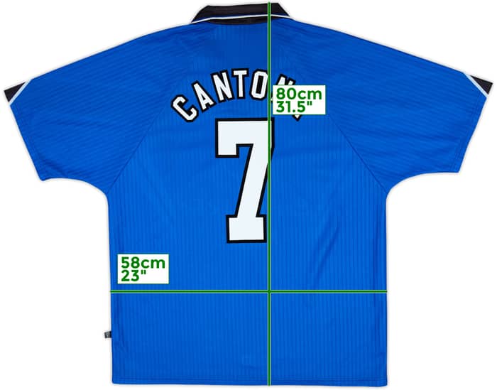 1996-98 Manchester United Third Shirt Cantona #7 - 10/10 - (XL)