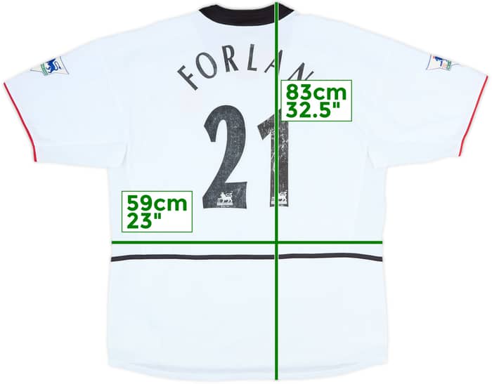 2002-03 Manchester United Away Shirt Forlan #21 - 6/10 - (XL)