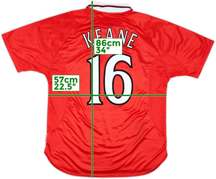 1999-00 Manchester United 'CL Winners' Shirt Keane #16 - 9/10 - (XL)