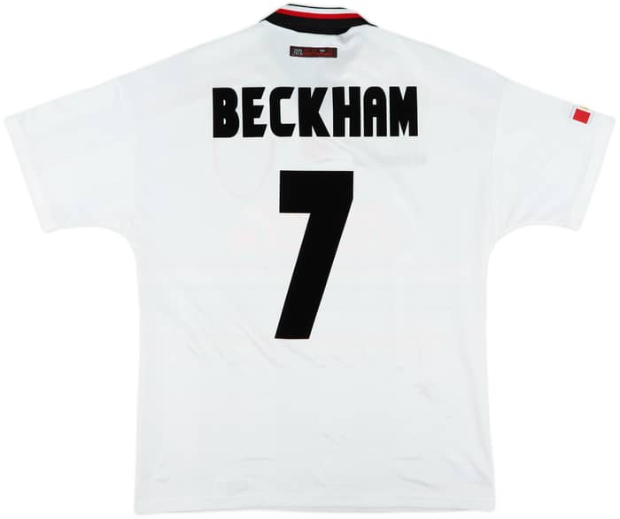 1997-99 Manchester United Away Shirt Beckham #7 - 10/10 - (L)