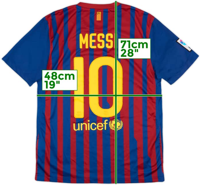 2011-12 Barcelona Home Shirt Messi #10 - 7/10 - (M)