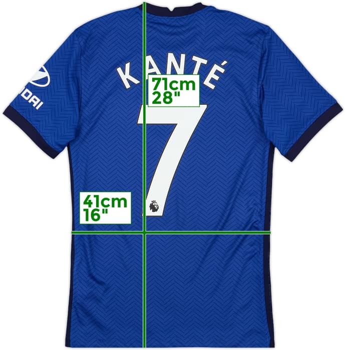 2020-21 Chelsea Home Shirt Kante #7 - 9/10 - (XS)