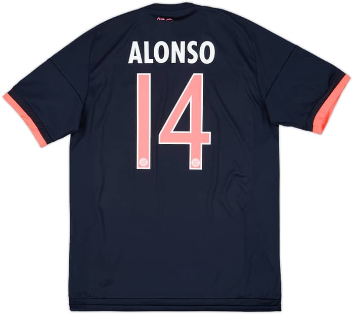 2015-16 Bayern Munich Third Shirt Alonso #14 - 9/10 - (M)