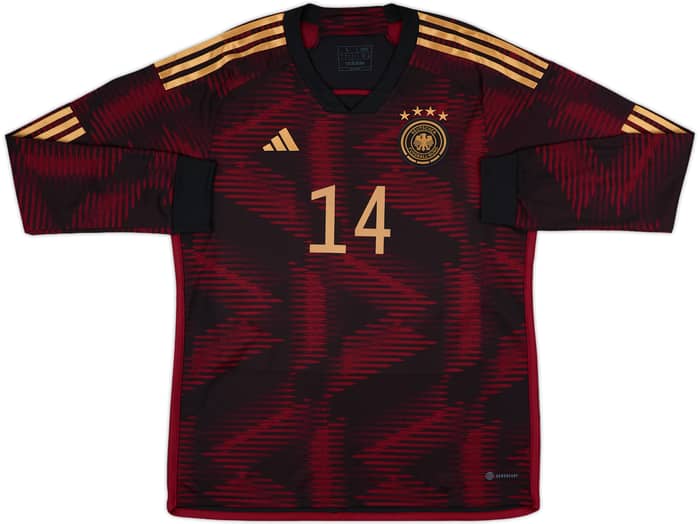 2022-23 Germany Away L/S Shirt Musiala #14 - 10/10 - (L)