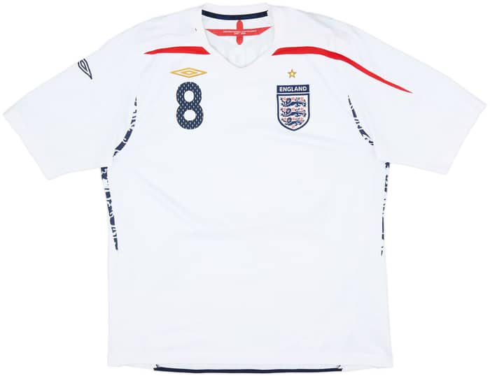 2007-09 England Home Shirt Lampard #8 - 6/10 - (XXL)