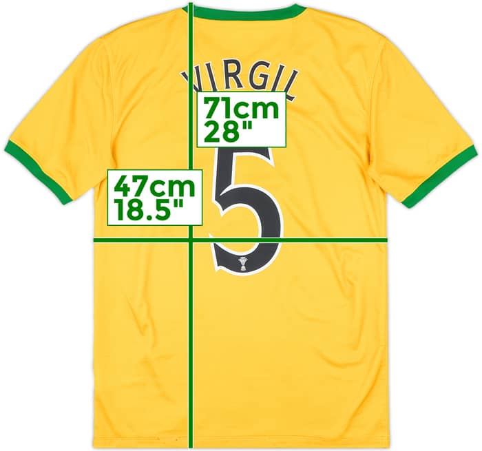 2013-14 Celtic Away Shirt Virgil #5 - 6/10 - (S)