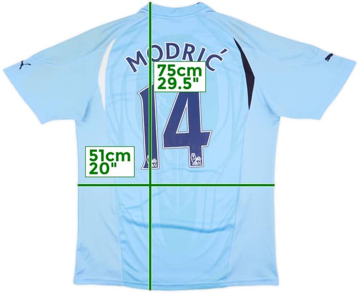 2010-11 Tottenham Away Shirt Modric #14 - 7/10 - (M)