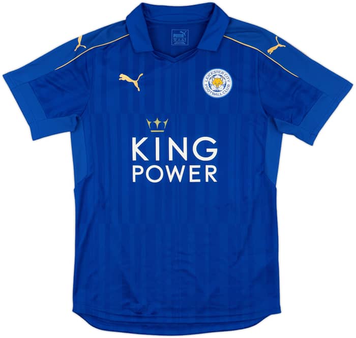 2016-17 Leicester Home Shirt Vardy #9 - 7/10 - (M)