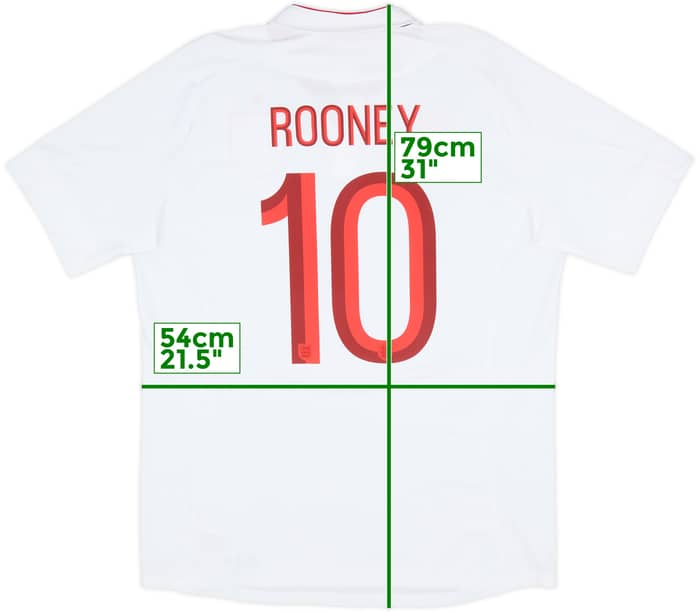 2012-13 England Home Shirt Rooney #10 (L)