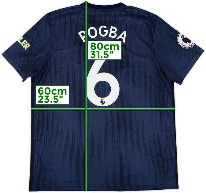 2018-19 Manchester United Third Shirt Pogba #6 - 7/10 - (XL)