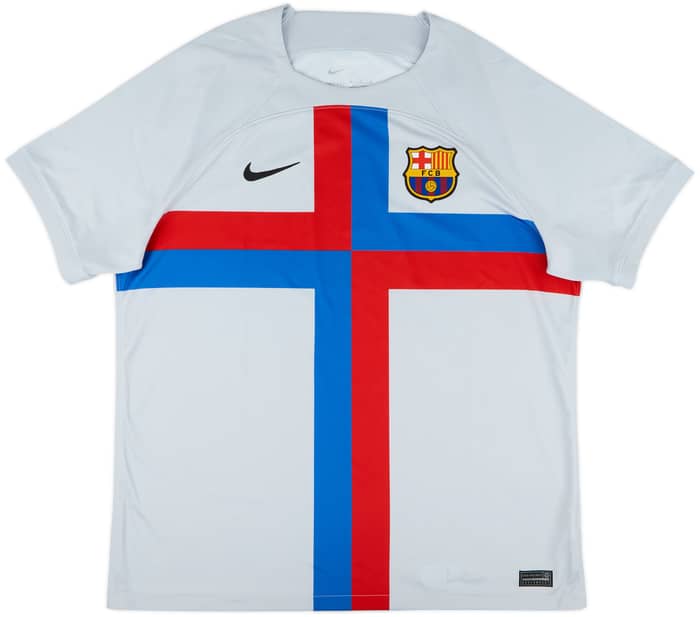 2022-23 Barcelona Third Shirt Lewandowski #9 - 9/10 - (XL)