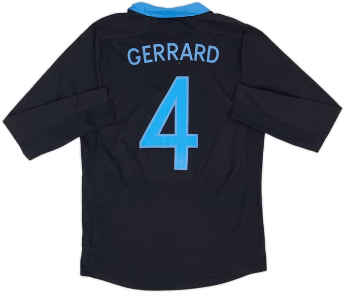 2011-12 England Away L/S Shirt Gerrard #4 - 9/10 - (M)