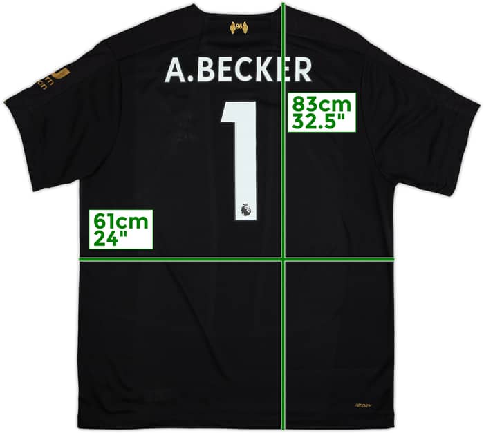 2019-20 Liverpool GK S/S Shirt A.Becker #1 - 7/10 - (3XL)