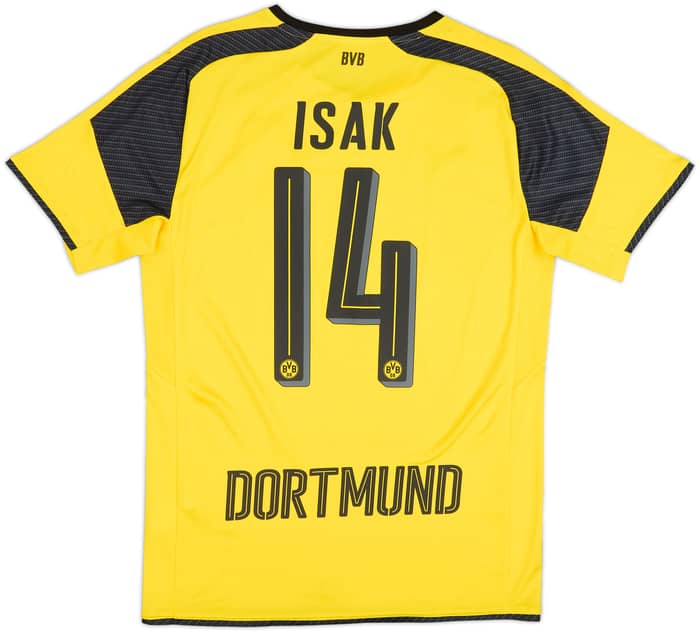 2016-17 Borussia Dortmund Home European Shirt Isak #14 - 7/10 - (S)