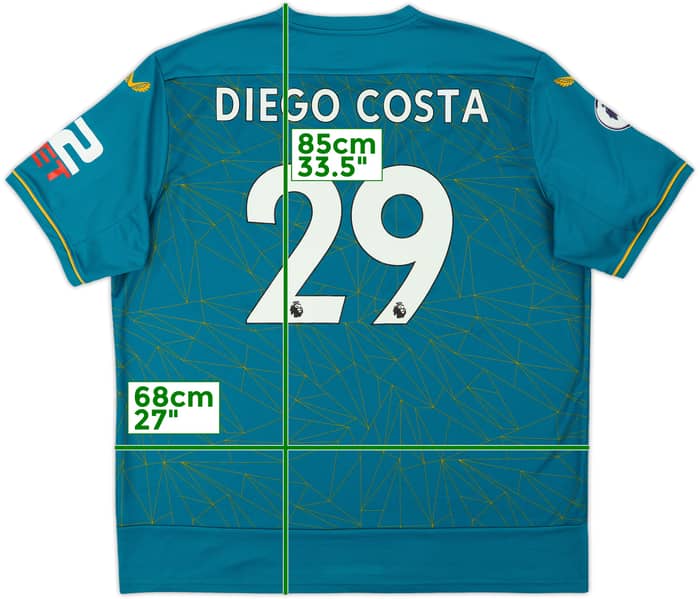 2022-23 Wolves Away Shirt Diego Costa #29 (3XL)