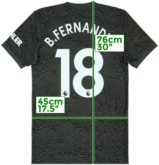 2020-21 Manchester United Away Shirt B.Fernandes #18 - 6/10 - (S)