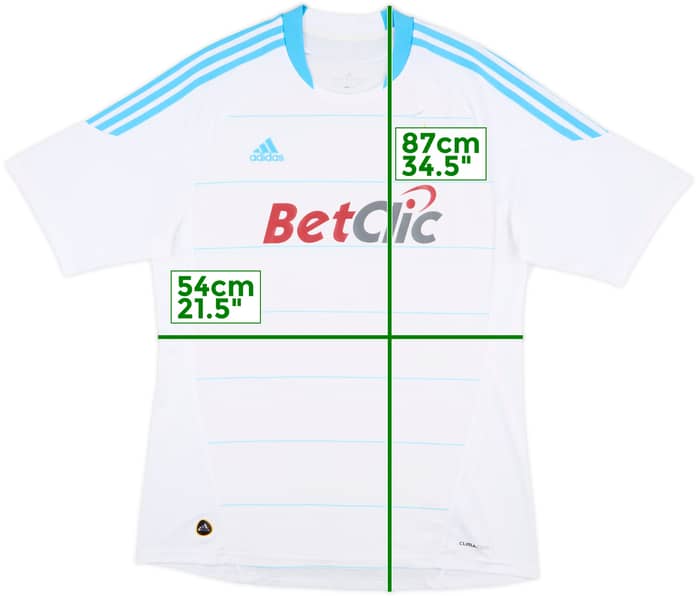 2010-11 Olympique Marseille Home Shirt - 5/10 - (XL)