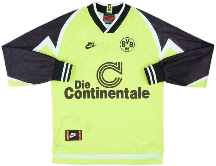 1995-96 Borussia Dortmund Home L/S Shirt - 8/10 - (XS)