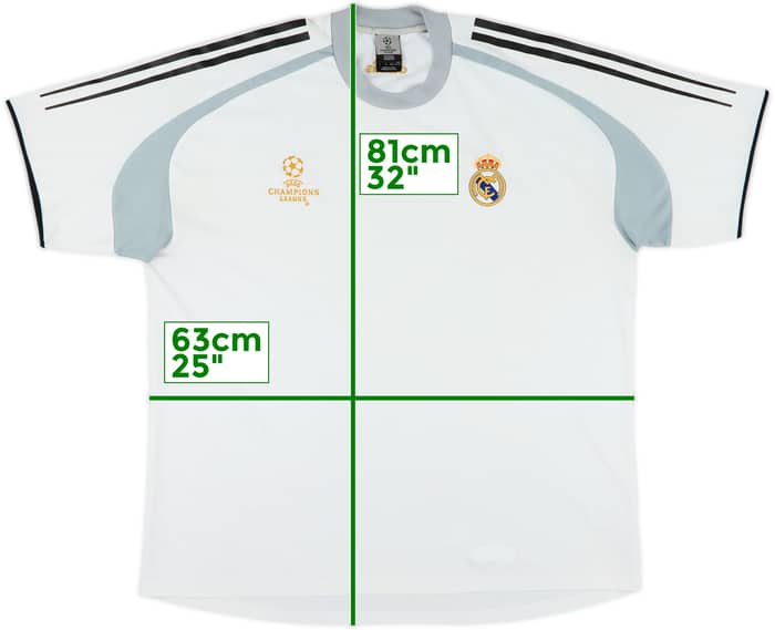 2004-05 Real Madrid adidas CL Training Shirt - 7/10 - (XXL)