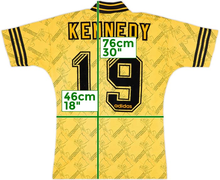 1994-96 Liverpool Third Shirt Kennedy #19 - 9/10 - (S)