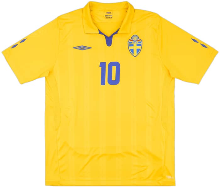 2009-10 Sweden Home Shirt Ibrahimovic #10 - 10/10 - (L)