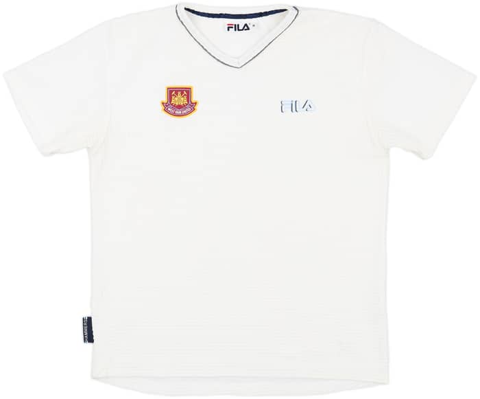 2002-03 West Ham Fila Woven Training Shirt - 9/10 - (M)