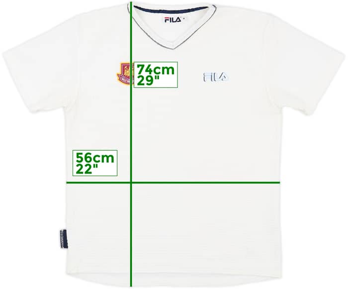 2002-03 West Ham Fila Woven Training Shirt - 9/10 - (M)