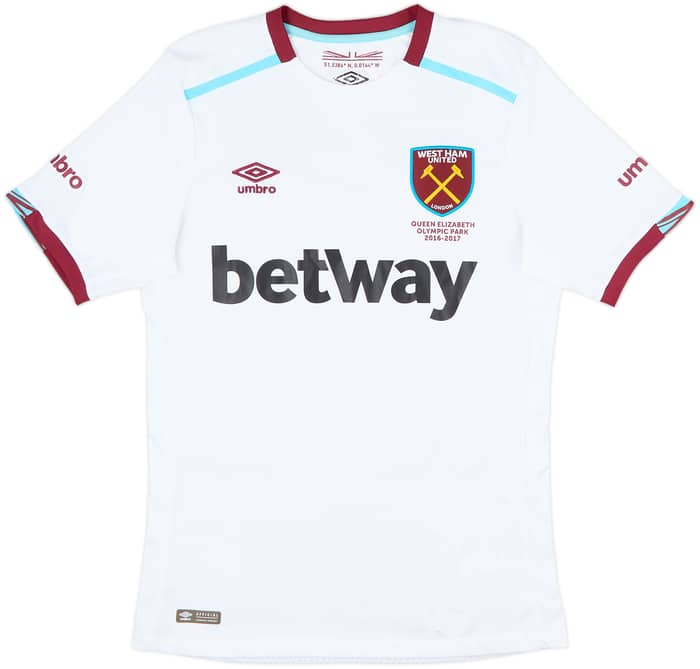 2016-17 West Ham Away Shirt Noble #16 - 9/10 - (S)