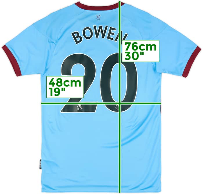2020-21 West Ham Away Shirt Bowen #20 (S)