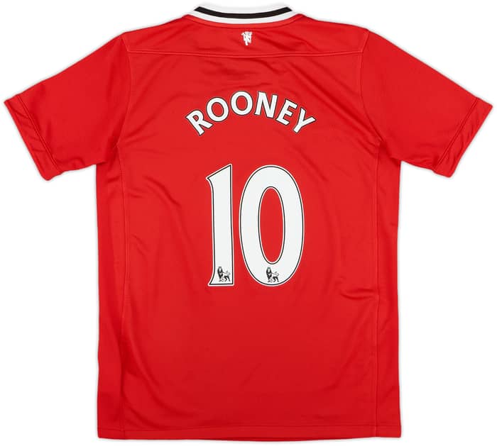 2011-12 Manchester United Home Shirt Rooney #10 - 7/10 - (M.Boys)