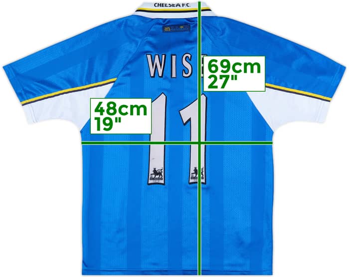 1997-99 Chelsea Home Shirt Wise #11 - 7/10 - (Y)