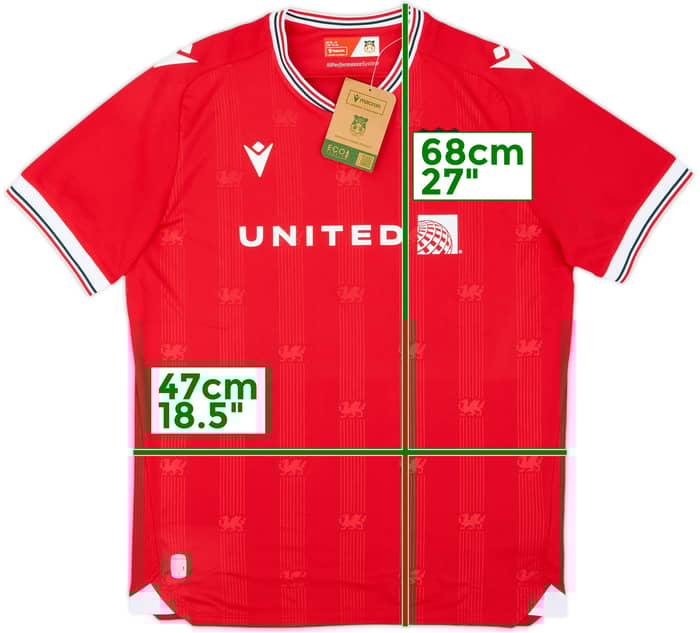 2023-24 Wrexham Authentic Home Shirt (S)