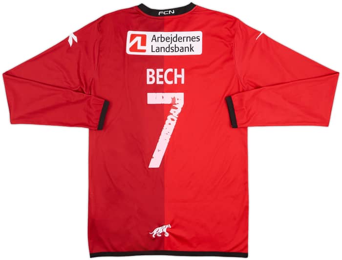 2014-15 FC Nordsjaelland Home L/S Shirt Bech #7 - 5/10 - (M)
