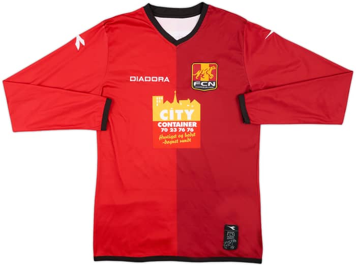 2014-15 FC Nordsjaelland Home L/S Shirt Bech #7 - 5/10 - (M)