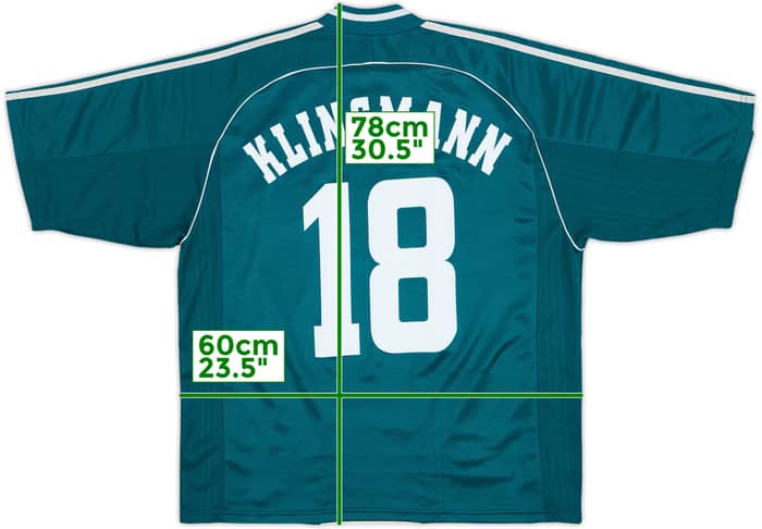 1998-00 Germany Away Shirt Klinsmann #18 - 8/10 - (L)