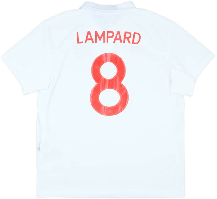 2009-10 England Home Shirt Lampard #8 - 8/10 - (XL)