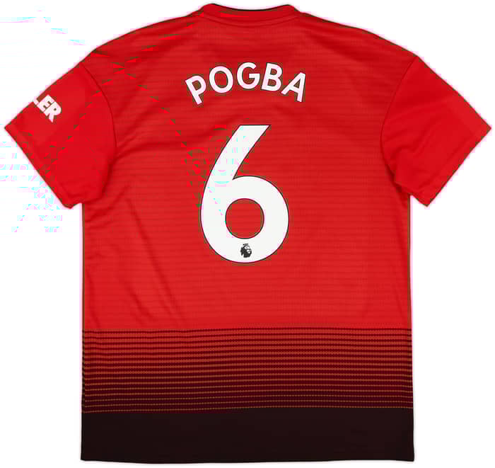 2018-19 Manchester United Home Shirt Pogba #6 - 8/10 - (L)