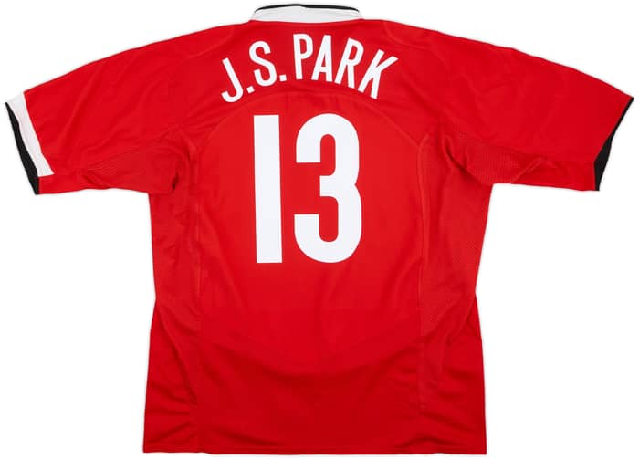 2004-06 Manchester United Home Shirt J.S.Park #13 - 8/10 - (XXL)