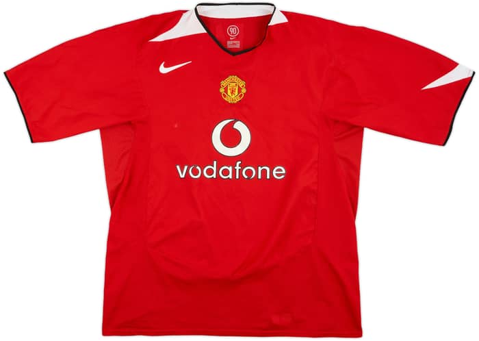 2004-06 Manchester United Home Shirt J.S.Park #13 - 8/10 - (XXL)