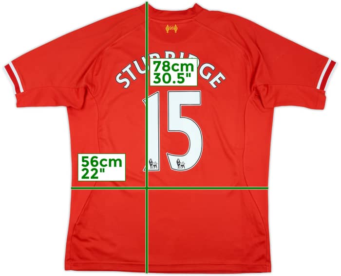 2013-14 Liverpool Home Shirt Sturridge #15 - 6/10 - (XL)
