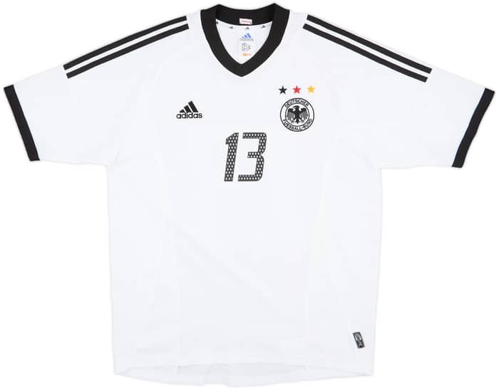 2002-04 Germany Home Shirt Ballack #13 - 8/10 - (M)
