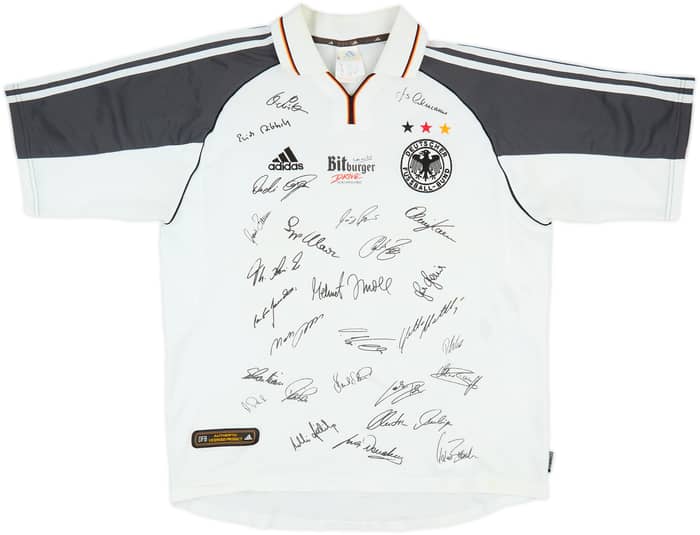 2000-02 Germany 'Squad Signed' Home Shirt - 6/10 - (L)