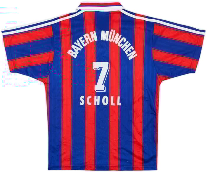 1995-97 Bayern Munich Home Shirt Scholl #7 - 8/10 - (S)