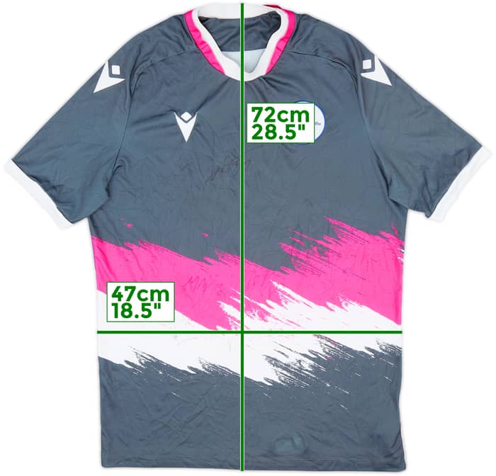 2021-22 Queen of the South Macron Signed Training Shirt - 7/10 - (L)