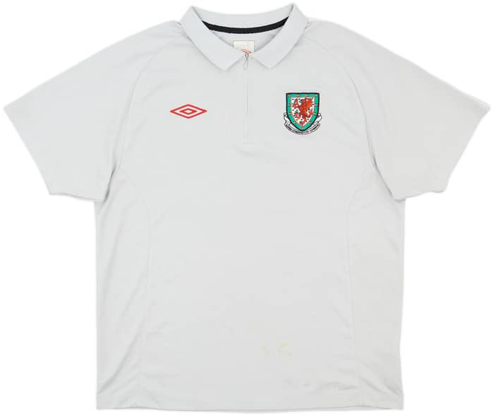 2010-11 Wales Umbro 1/4 Zip Polo Shirt - 9/10 - (L)