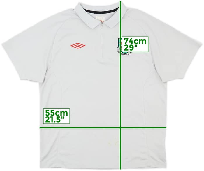 2010-11 Wales Umbro 1/4 Zip Polo Shirt - 9/10 - (L)