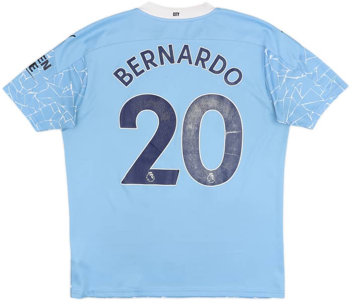 2020-21 Manchester City Home Shirt Bernardo #20 - 5/10 - (L)